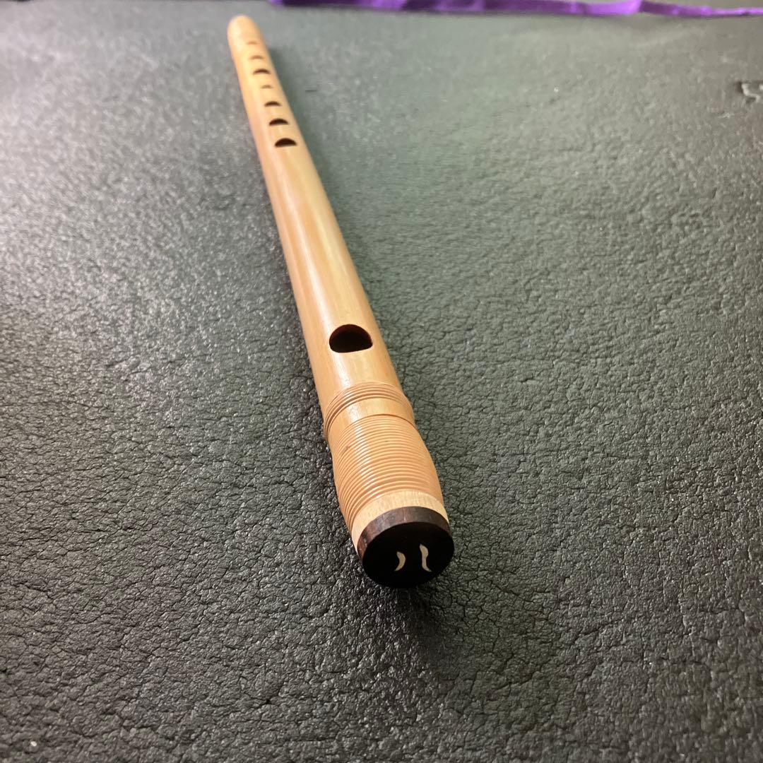 篠笛　８本　紫色ケース付き