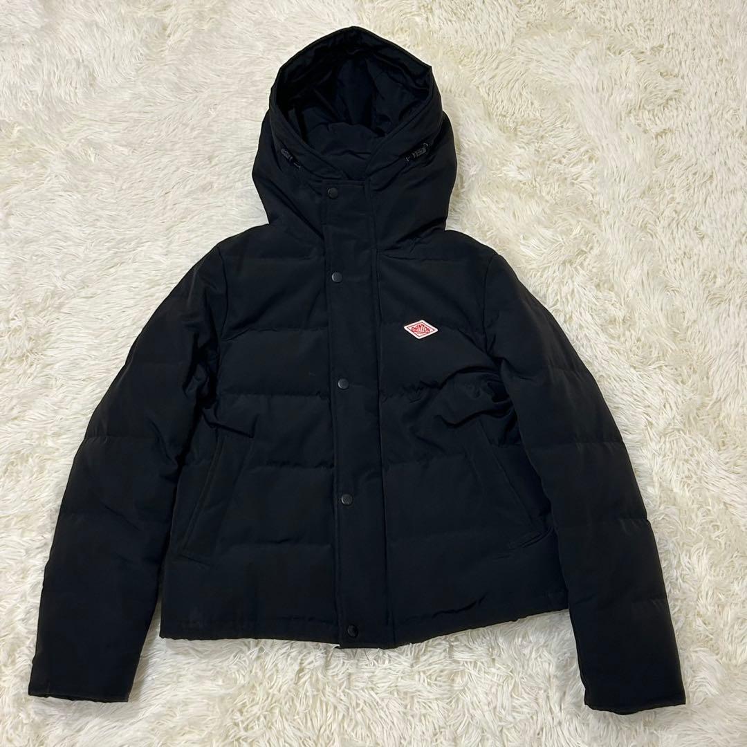 【美品】DANTON ダントン ショート ダウン ジャケット 黒 38