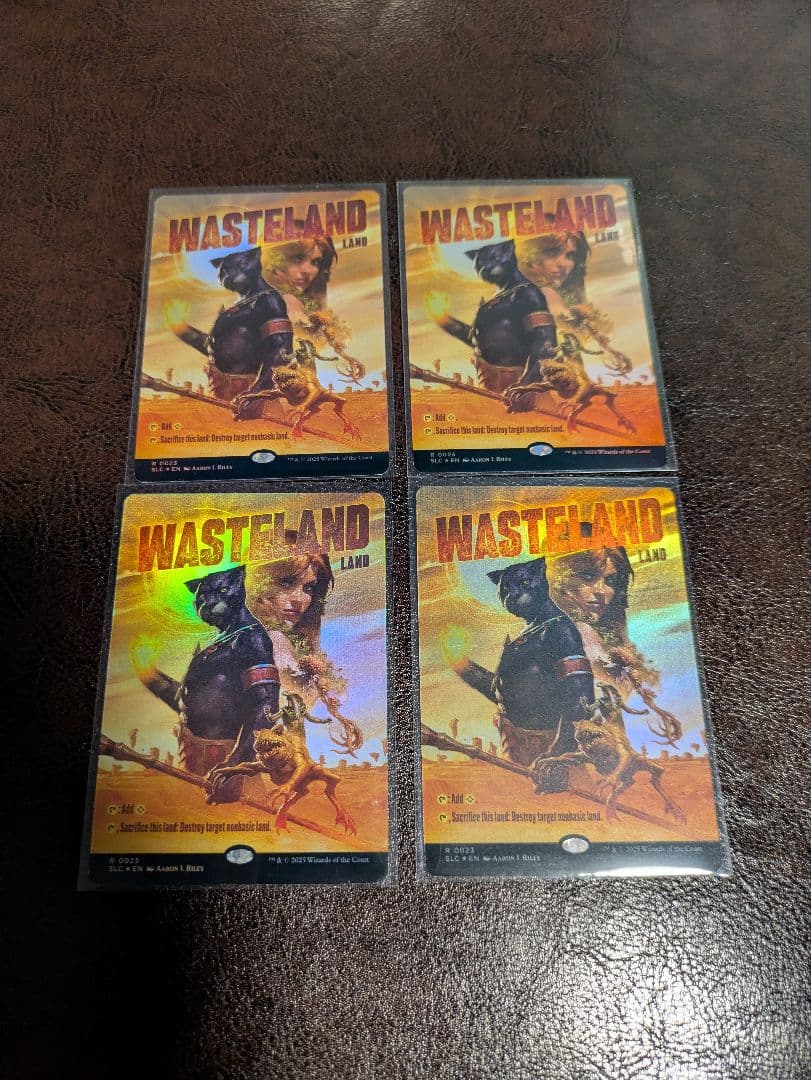 不毛の大地Foil 英語版ボーダーレス 4枚セット SLD 不毛の大地/Wasteland《英語》【SLD】
