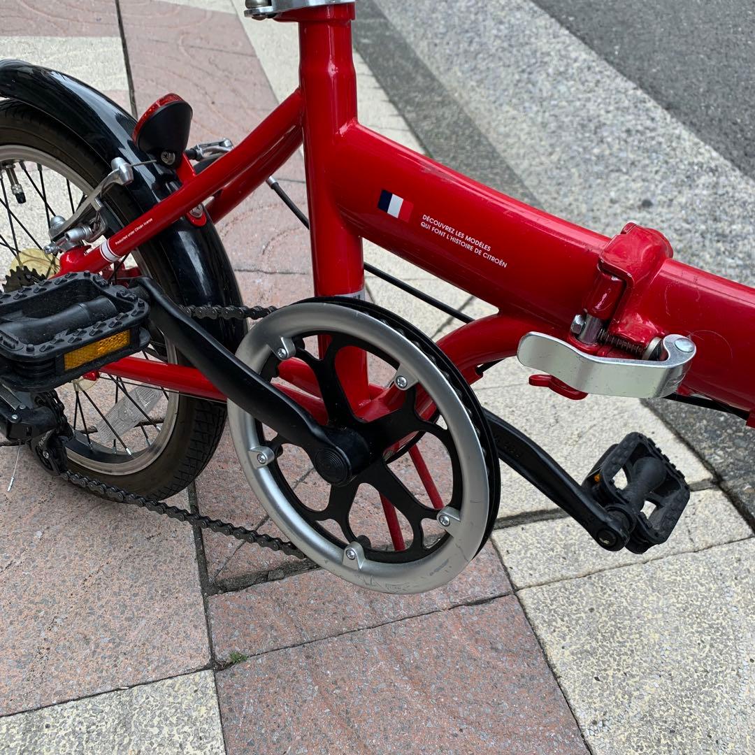 シトロエン 折りたたみ自転車 赤 変速あり 16インチ - メルカリ