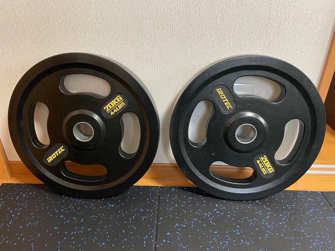 IROTEC オールラバー仕様オリンピックプレート20KG【1枚】②