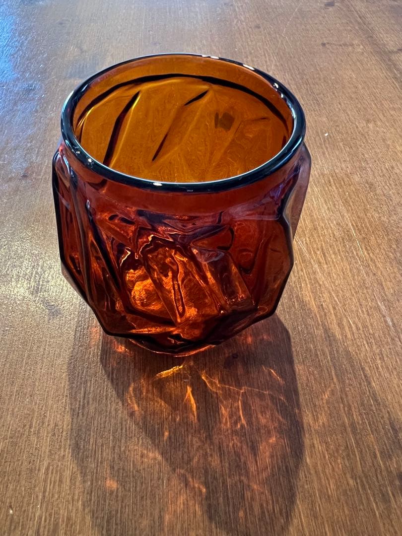 チ*党様 イワタデンキ　　クラッシュアイス　アンバーガラス ランタン