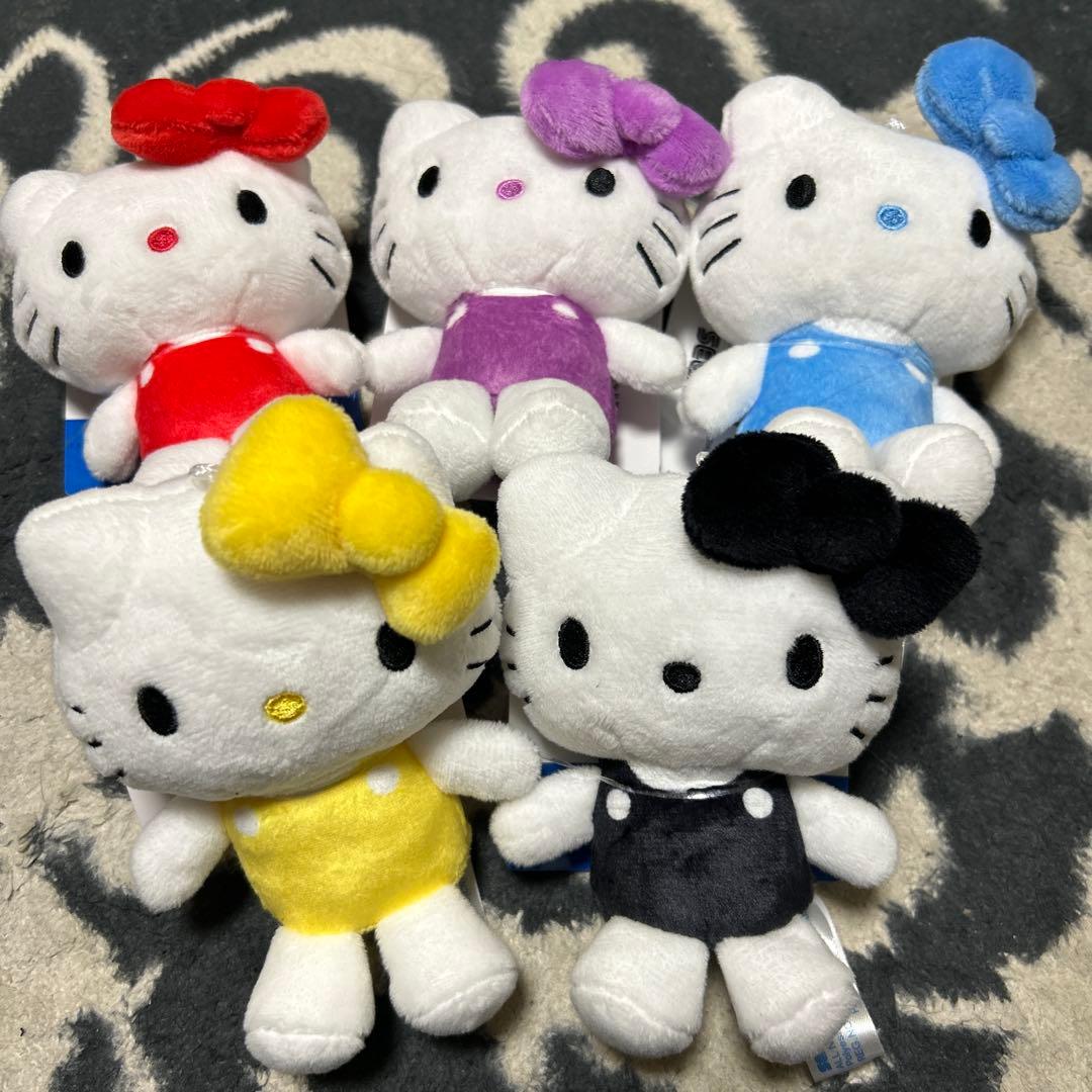 ハローキティ マスコットカラフルバージョンぬいぐるみ セット - メルカリ