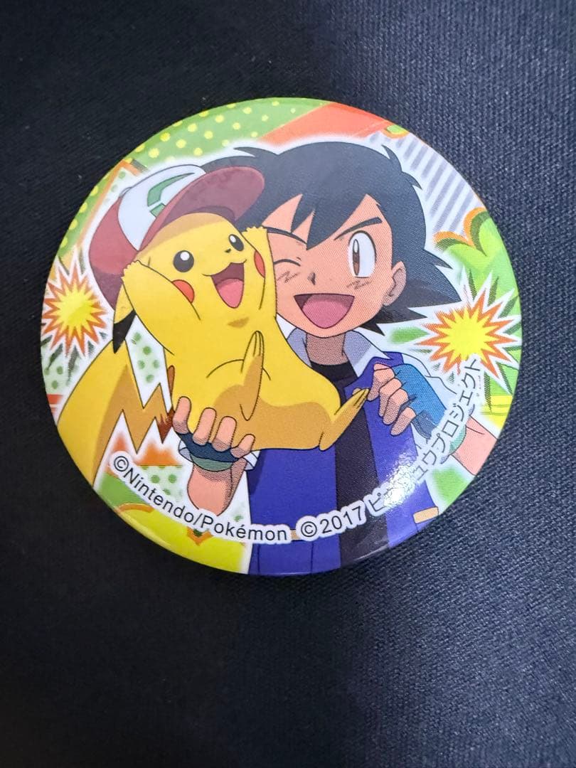ポケモン サトシ＆ピカチュウ 缶バッジ