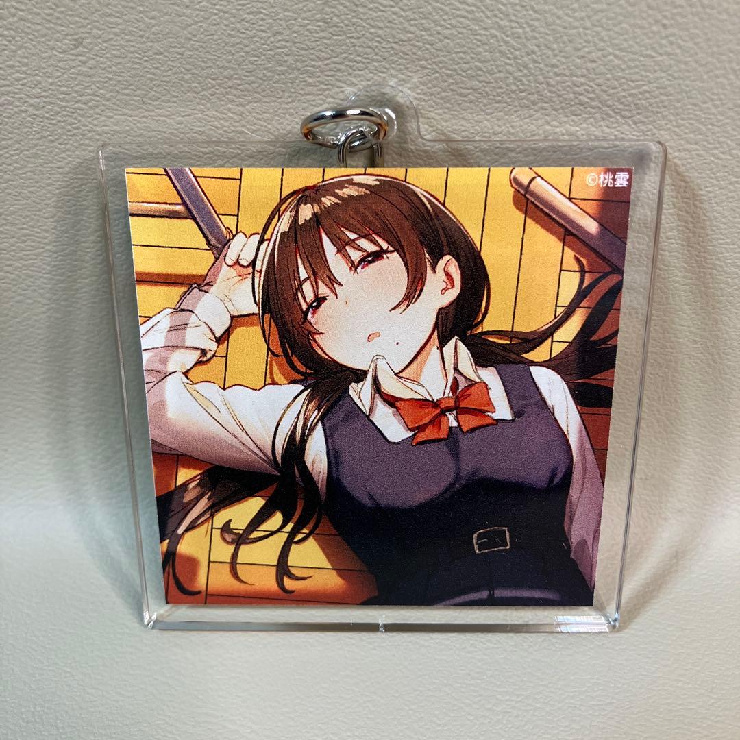 桃汁庭園 桃雲 国木田先輩 アクリルキーホルダー 国木田先輩のかく