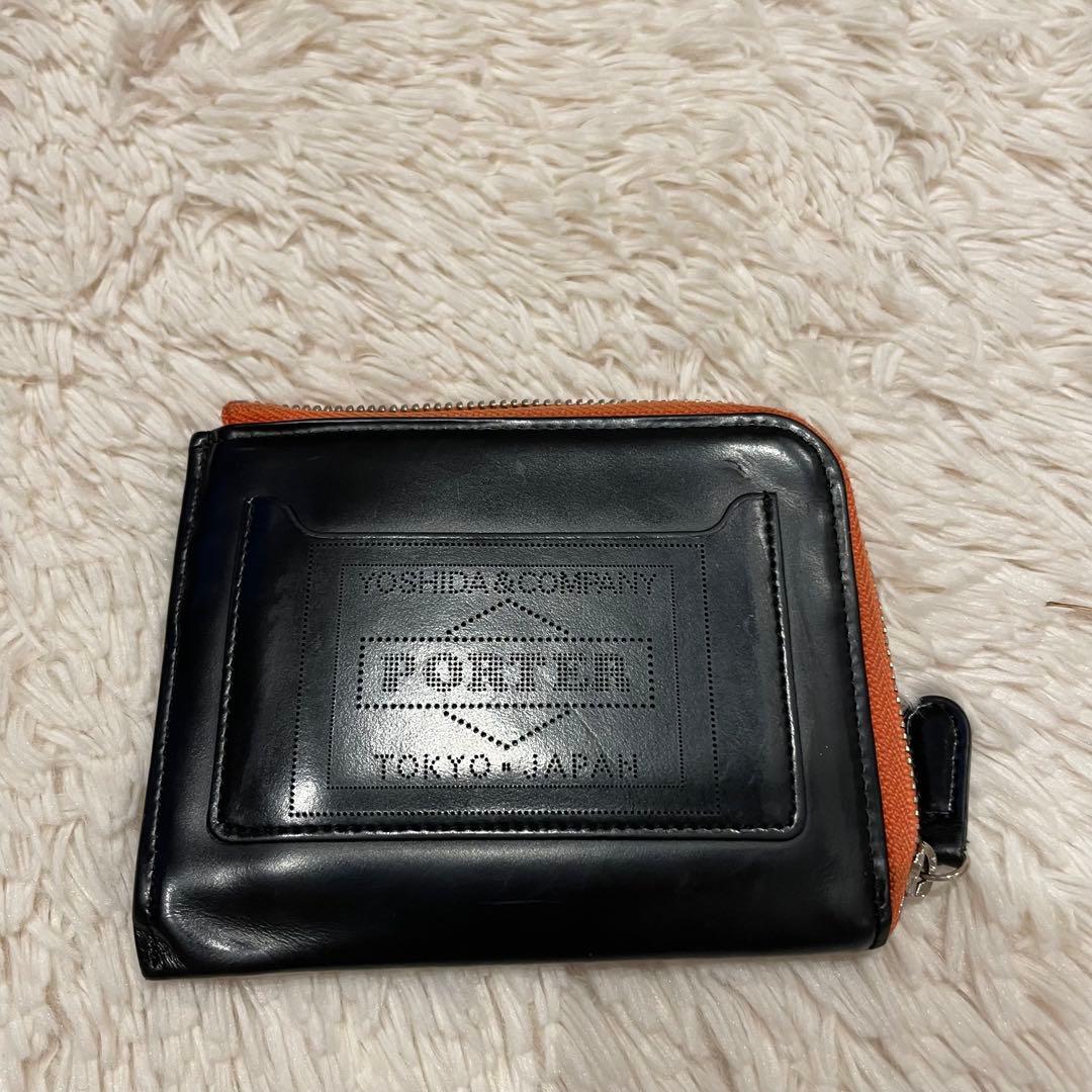 PORTER ポーター 財布 ケースガラスレザーウォレット