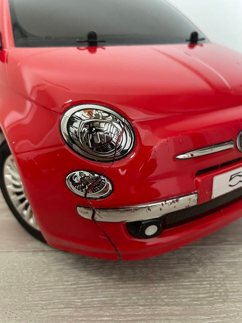 タミヤ FIAT 500 ラジコンカー 赤 1/10 XBシリーズ - メルカリ
