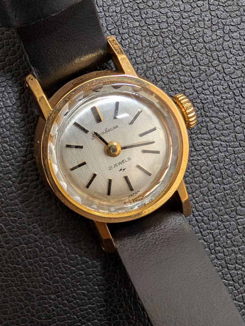 SEIKO Solarセイコーソーラー21Jewels 18k レディース腕時計 JA-0233| セイコー ソーラー 18K レディース 19石 手巻き SEIKO SOLAR