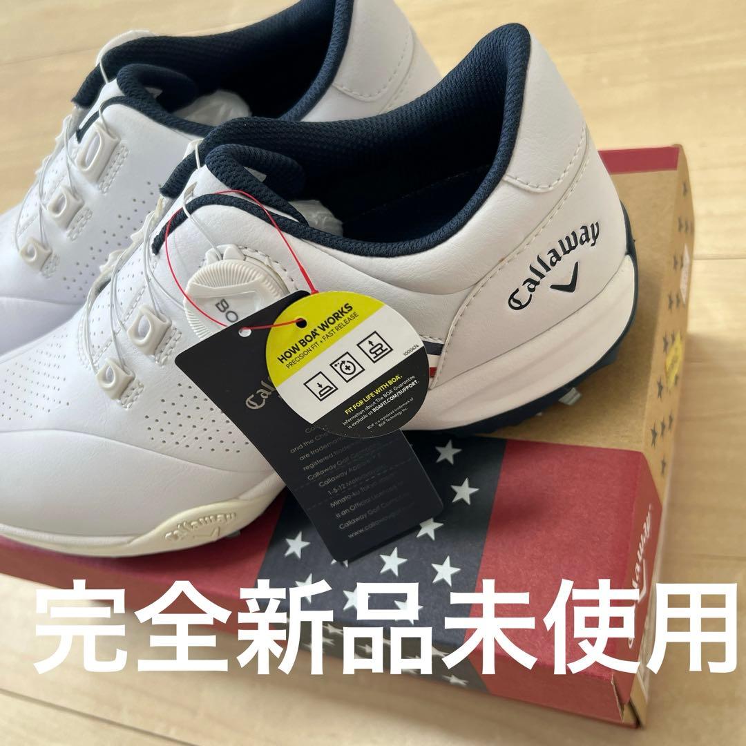 【完全新品未使用】Callaway ゴルフシューズ ホワイト 24.0cm