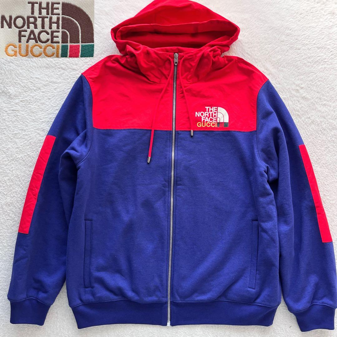 美品✨GUCCI × ノースフェイス コラボ ジップ パーカー 限定 レア