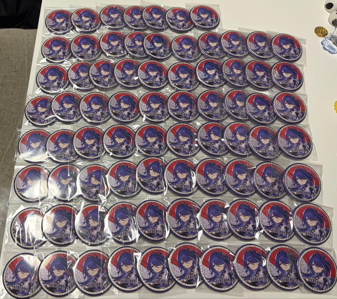 崩壊スターレイル　ローソンコラボ　黄泉　缶バッジスターレイル　77個　日本限定 崩壊スターレイル ローソンコラボ 黄泉 缶バッジスターレイル 77個