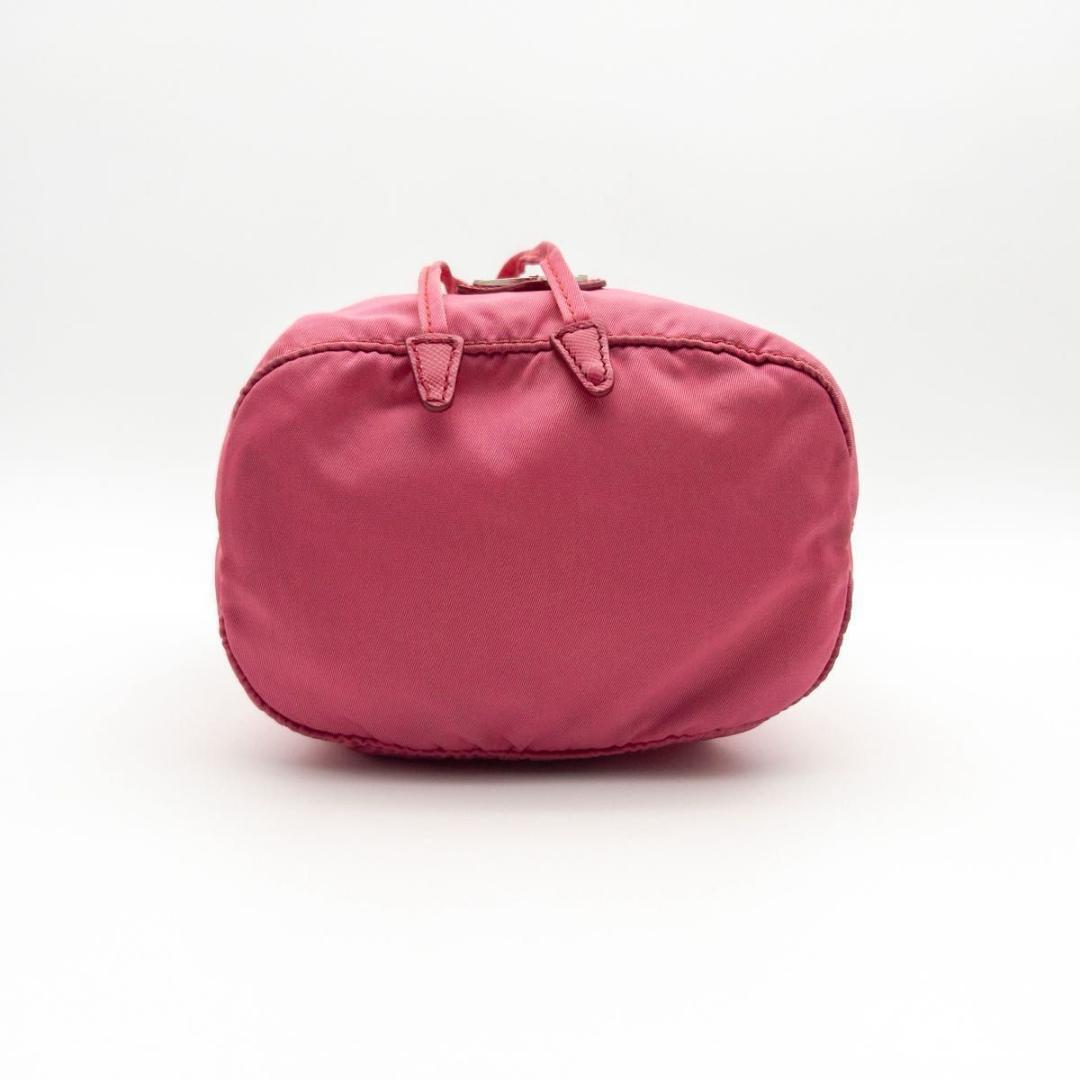 極美品】PRADA テスートナイロン 巾着ポーチ トライアングルロゴ