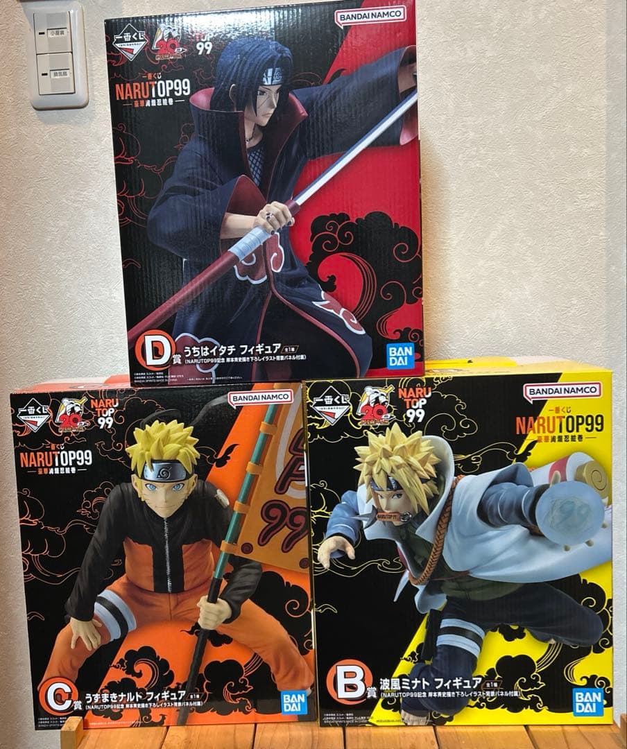 ナルト 一番くじ NARUTOP99　B賞・C賞・D賞フィギュア　3点セット 一番くじ NARUTOP99 -豪華絢爛忍絵巻-｜一番くじ倶楽部｜BANDAI