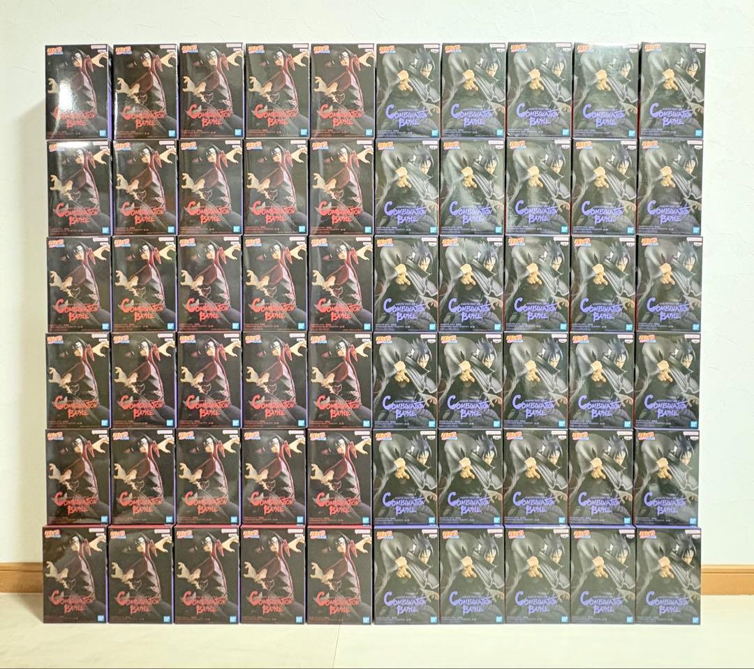 ナルト COMBINATION BATTLE　イタチ　サスケ　フィギュア　60個 Combination Battle」-うちはイタチ-＆-うちはサスケ-がジャンプ