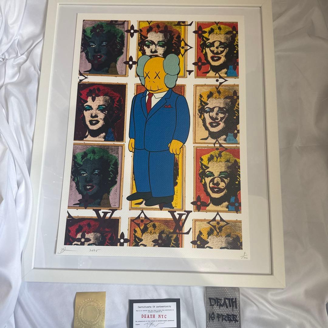 DEATH NYC 現代アートポスター　世界100枚限定　kaws マリリン