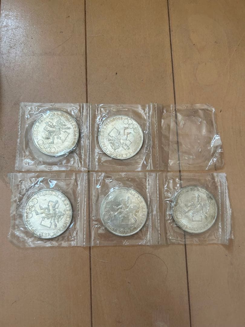 未使用　メキシコ 1968年 夏季オリンピック 記念銀貨