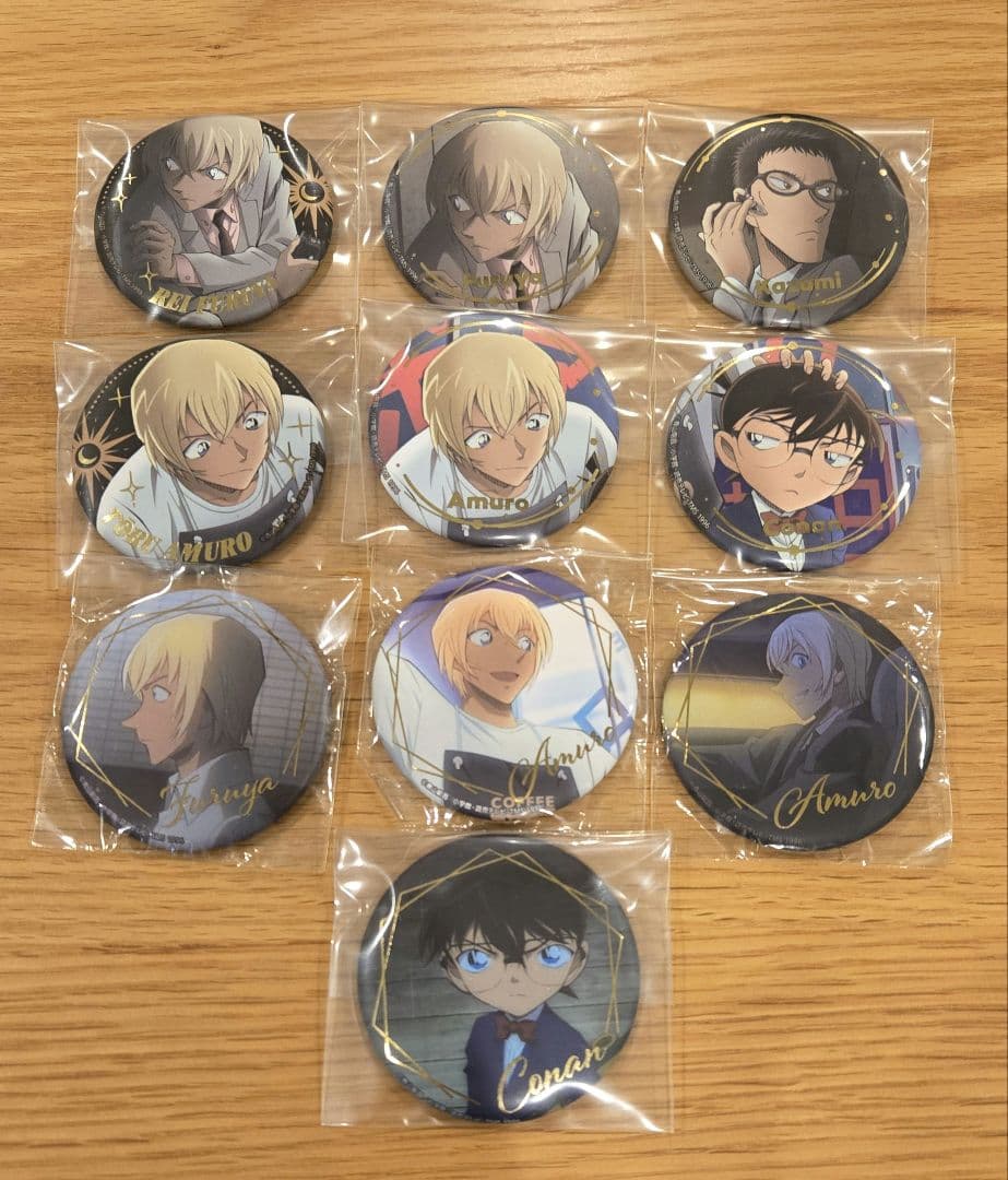 名探偵コナン トムス メモリアル 缶バッジ 降谷零 安室 1DAY 執行人