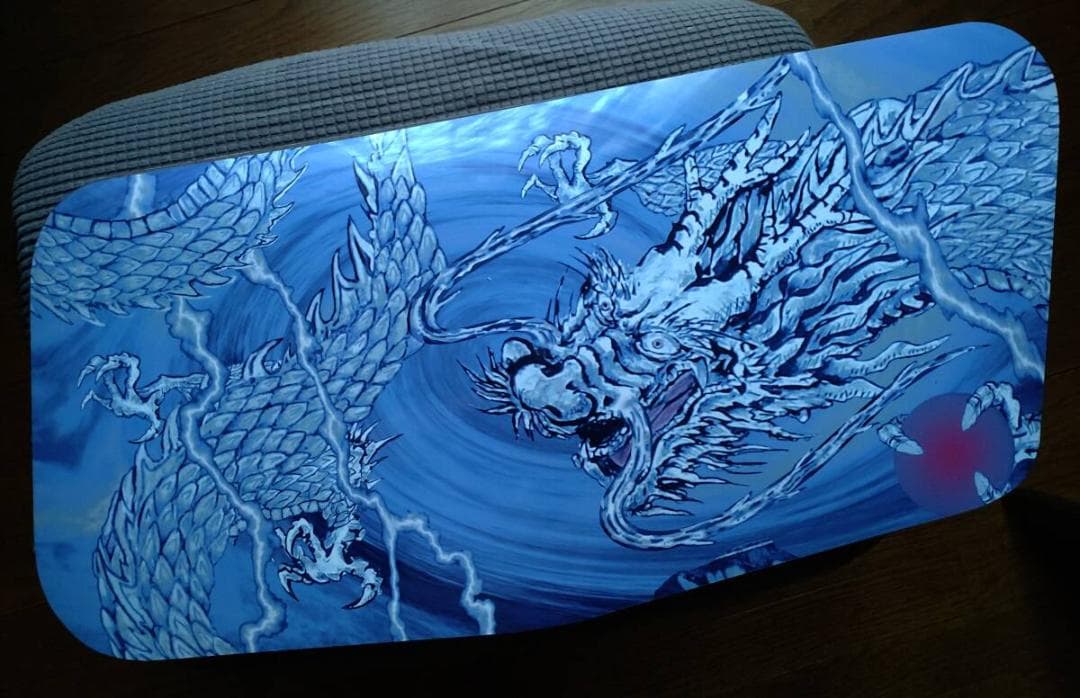 m*a様 ☆ 　送料込み　青い龍　デコトラ　光を通すスーパーグレート安全窓　シー