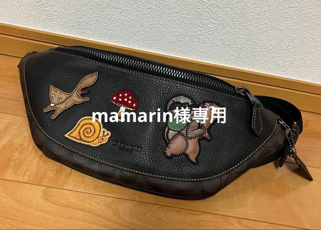美品 COACH ボディバッグ ウォーレン クリーチャー コーチ