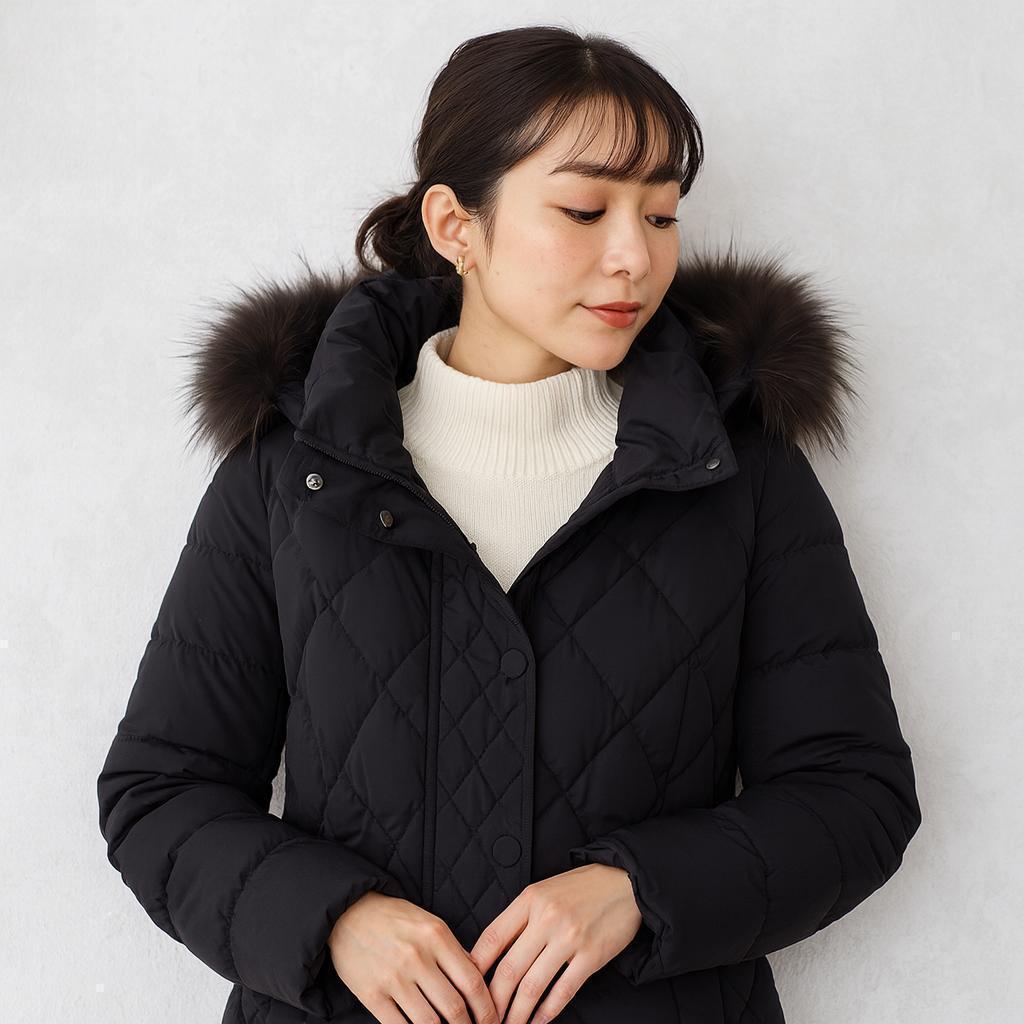 極美品】TATRAS ☃ タトラス コサヴァ系 ダウン 黒 ファー 02 M - メルカリ