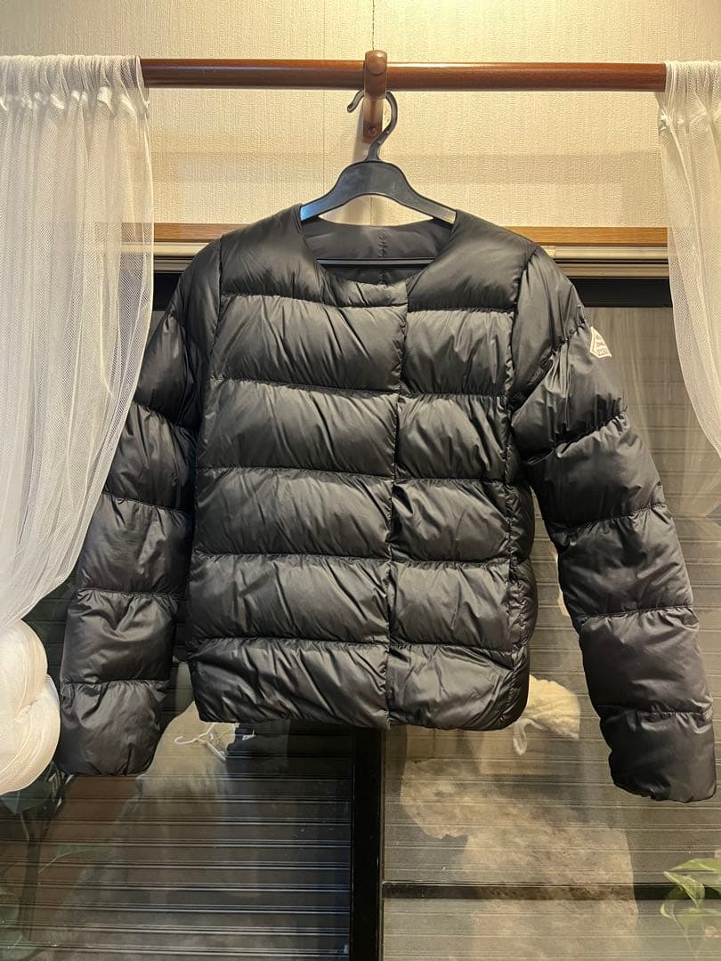 PYRENEX ブラック ダウンジャケット　カンヌ38