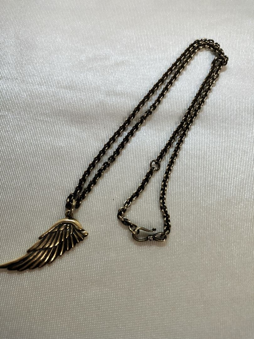 キャリー　ネックレスフェザートップセット　(真鍮製) 楽天市場】シルバートップ先金フェザーネックレス シルバー真鍮