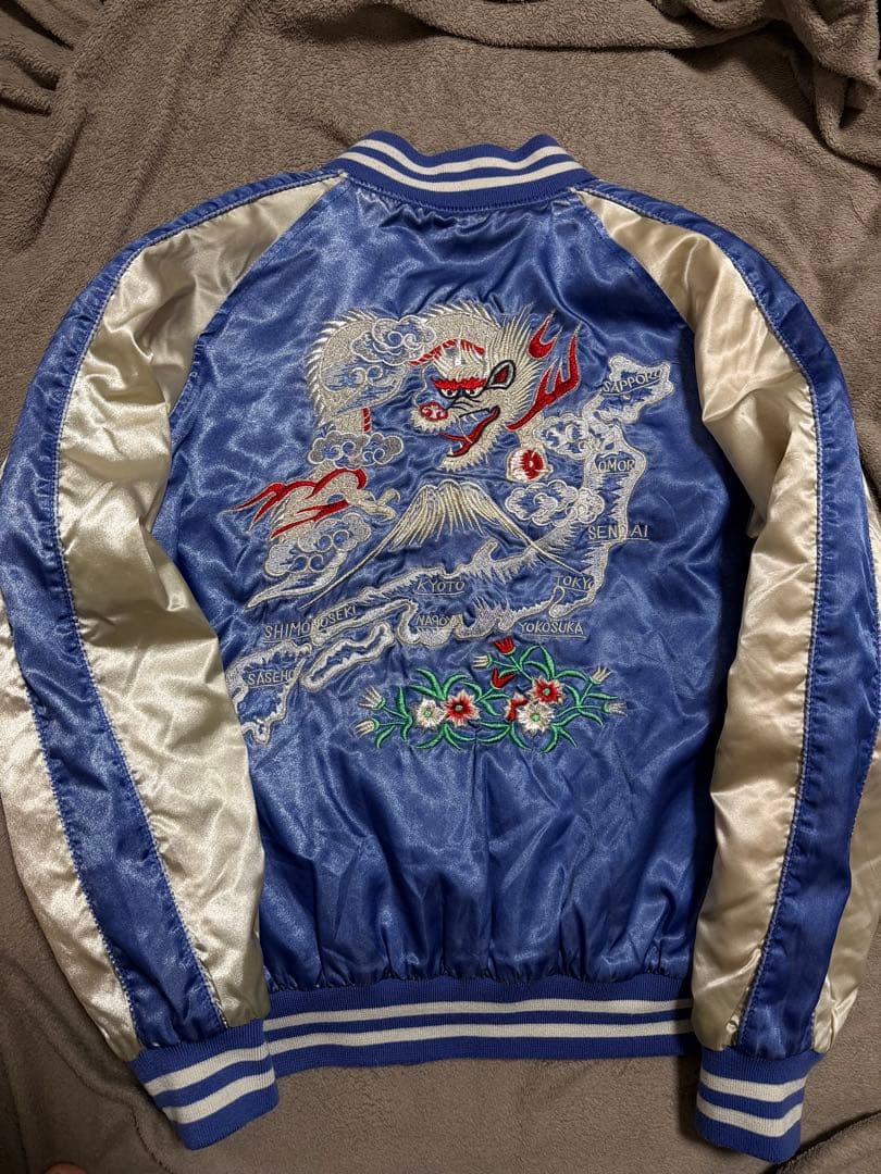 美品 日本製 Hoshihime 龍 日本限定スカジャン vintage サテン HOSHIHIME 日本製 限定龍 スカジャン satin vintage - メルカリ