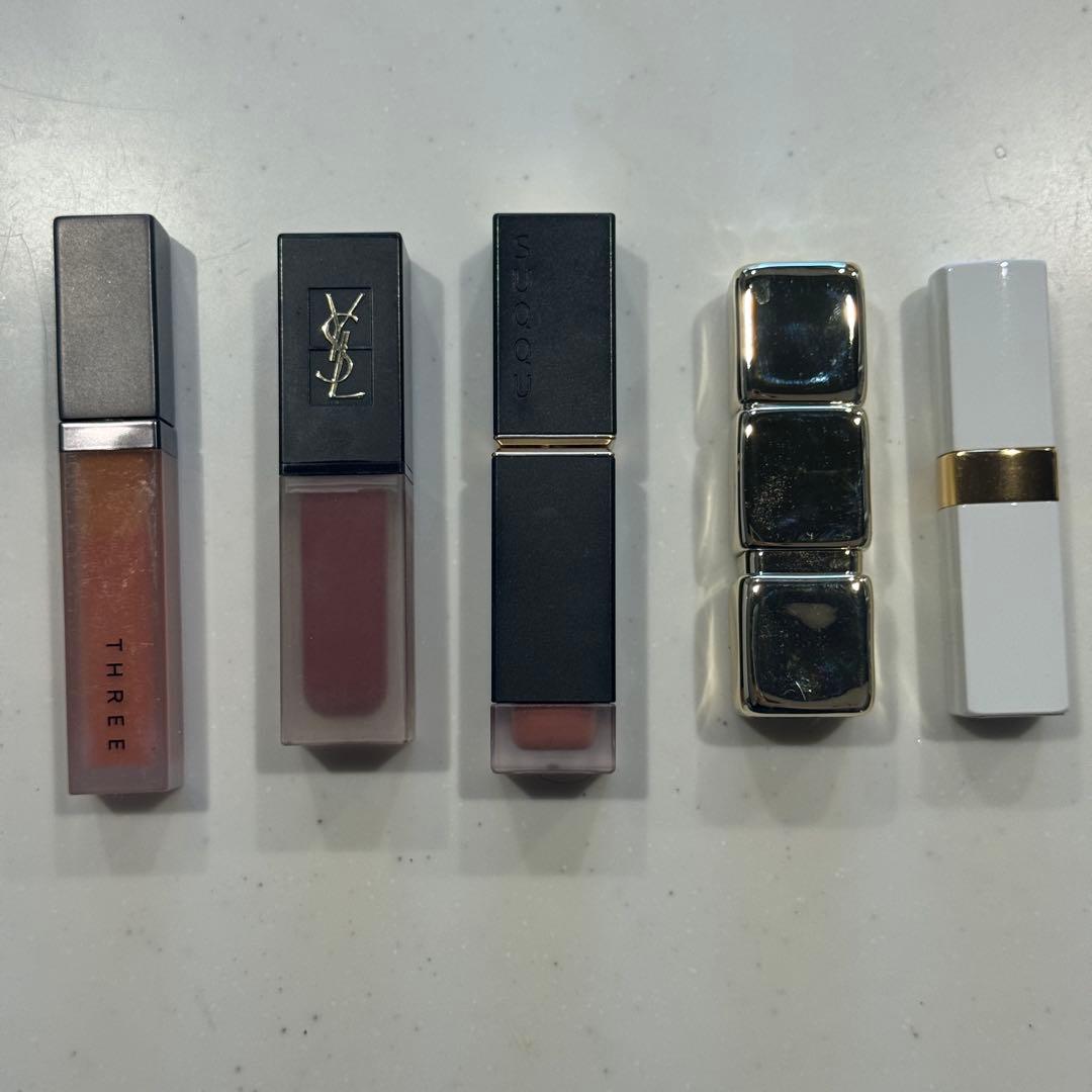 口紅セット THREE YSL セザンヌ KISS