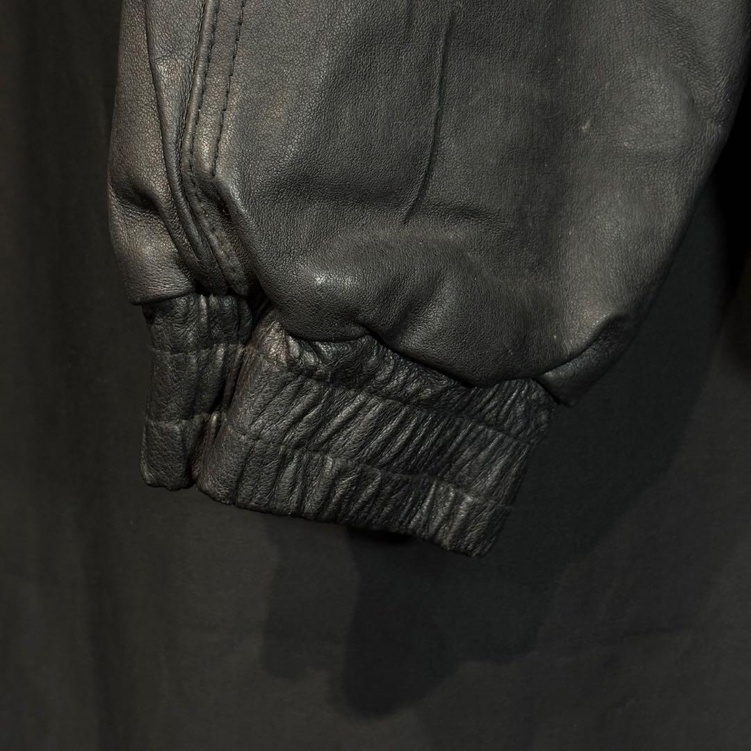 SYN レザージャケット L ブラック 本革 archive opium - メルカリ