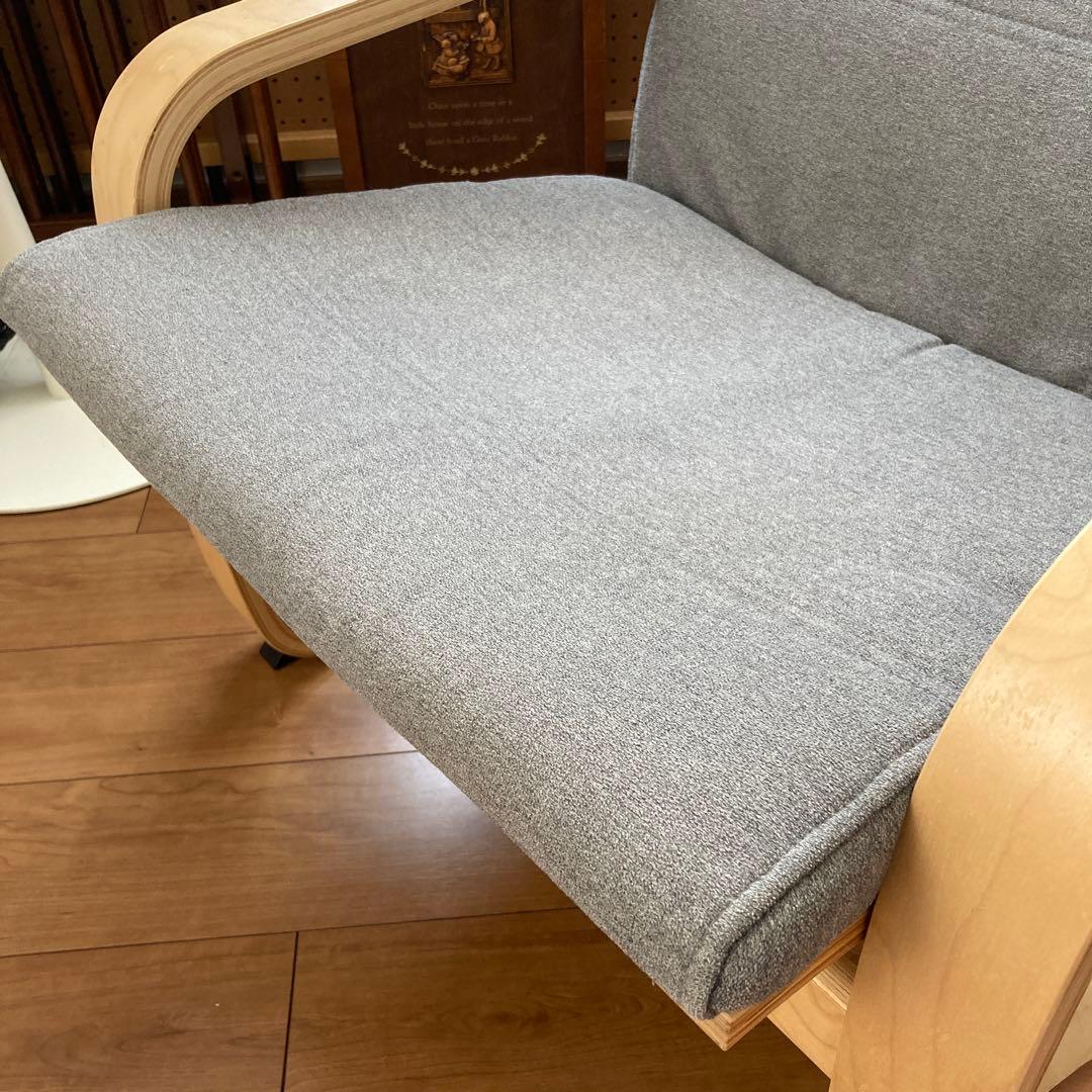 送料負担】IKEA ポエング ロッキングチェア 白木×グレー - メルカリ