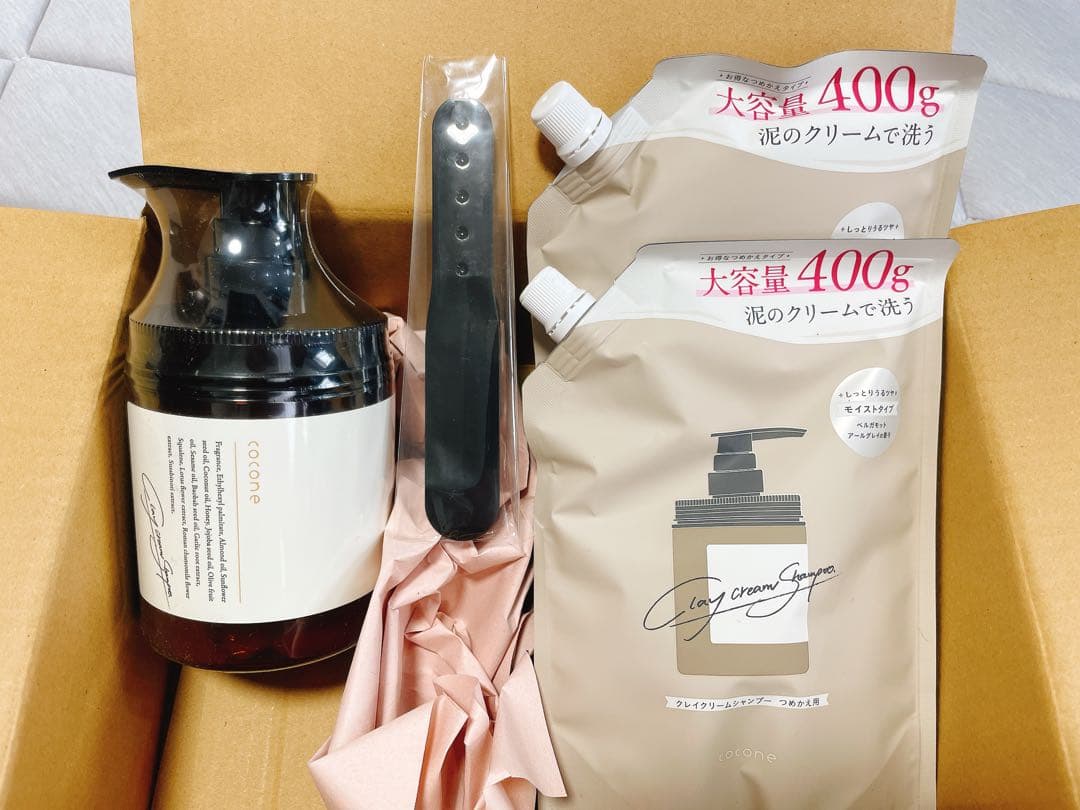 cocone クリームシャンプー&詰め替えセット