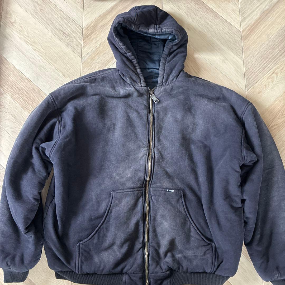 KAMIYA リバーシブル フーディー ブルゾン　中綿　フェード　カミヤ　ミハラ