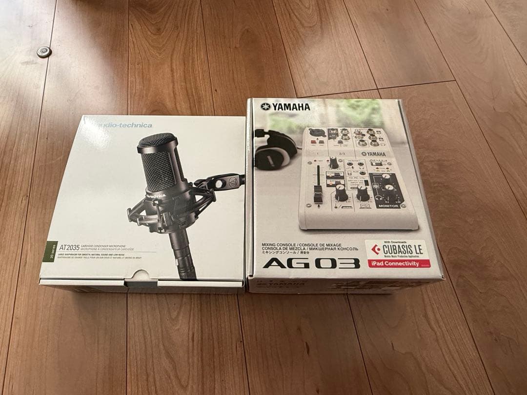 YAMAHA AG03 　audio tecnica AT2035 セット