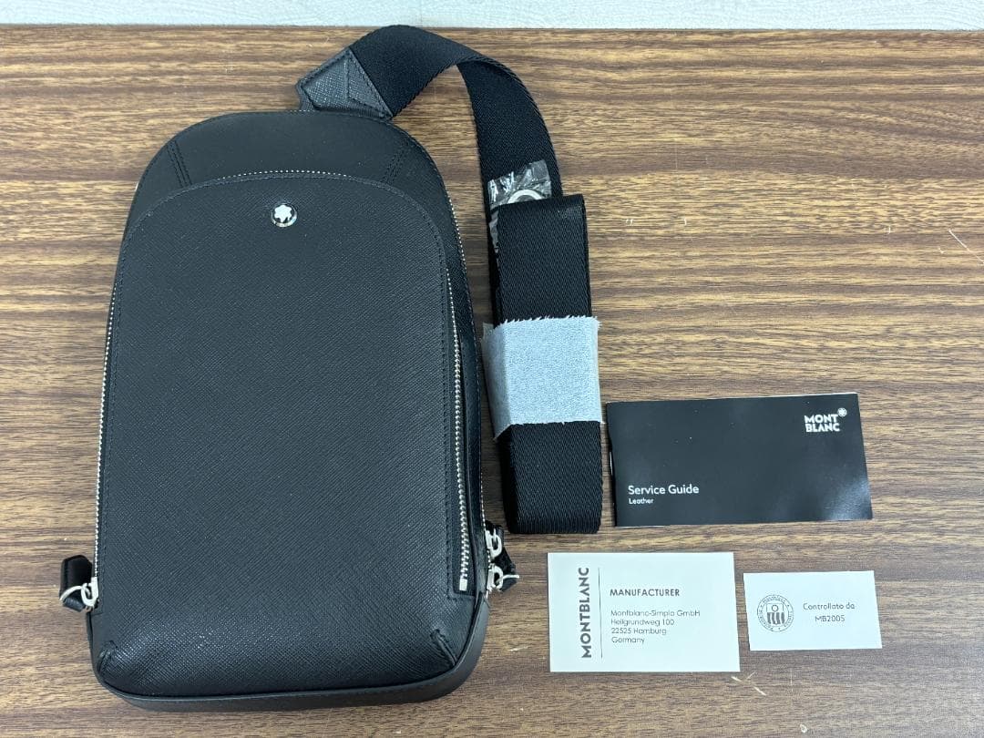 未使用 montblanc  モンブラン スリングバッグ サフィアーノ