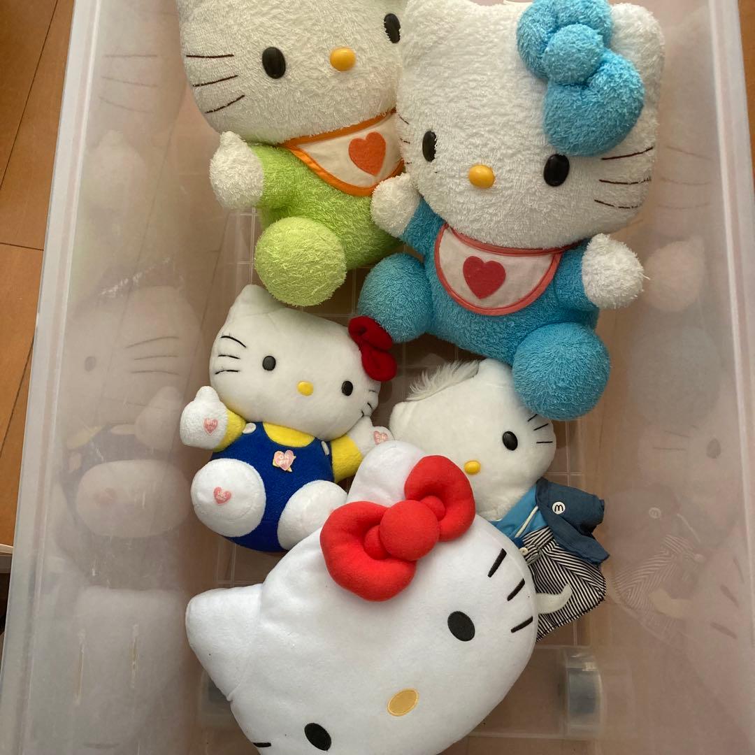 【バラ売り不可】 サンリオ レトロ キティ ぬいぐるみ まとめ売り ジャンク サンリオ ハローキティ ぬいぐるみ ふわくた クラシック インテリア レトロ