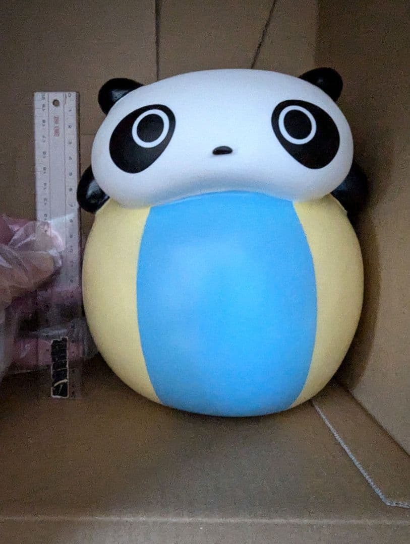 超レア【たれパンダBIGでヘビー貯金箱】ソフビ550gプライズ非売品＋♥オマケ付