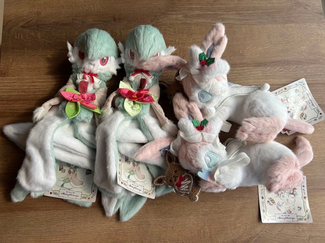 サーナイトとニンフィアのクリスマスぬいぐるみ×4 サーナイト ニンフィア クリスマス ぬいぐるみ - メルカリ