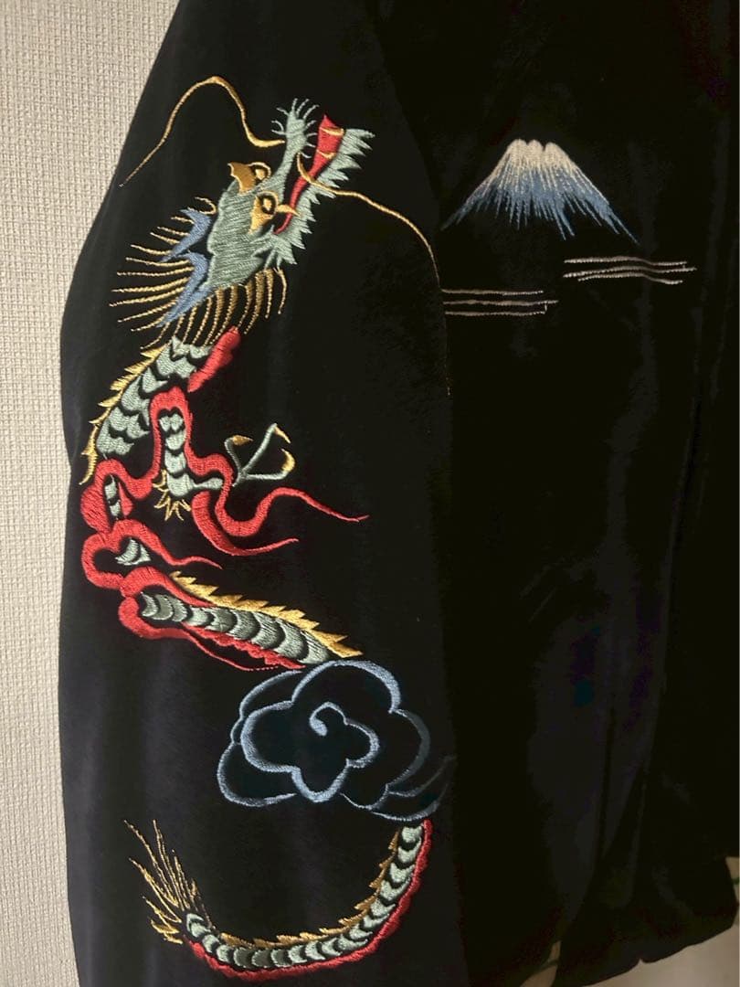 テーラー東洋スカジャン リバーシブル 別珍×サテンキルト L TT11147