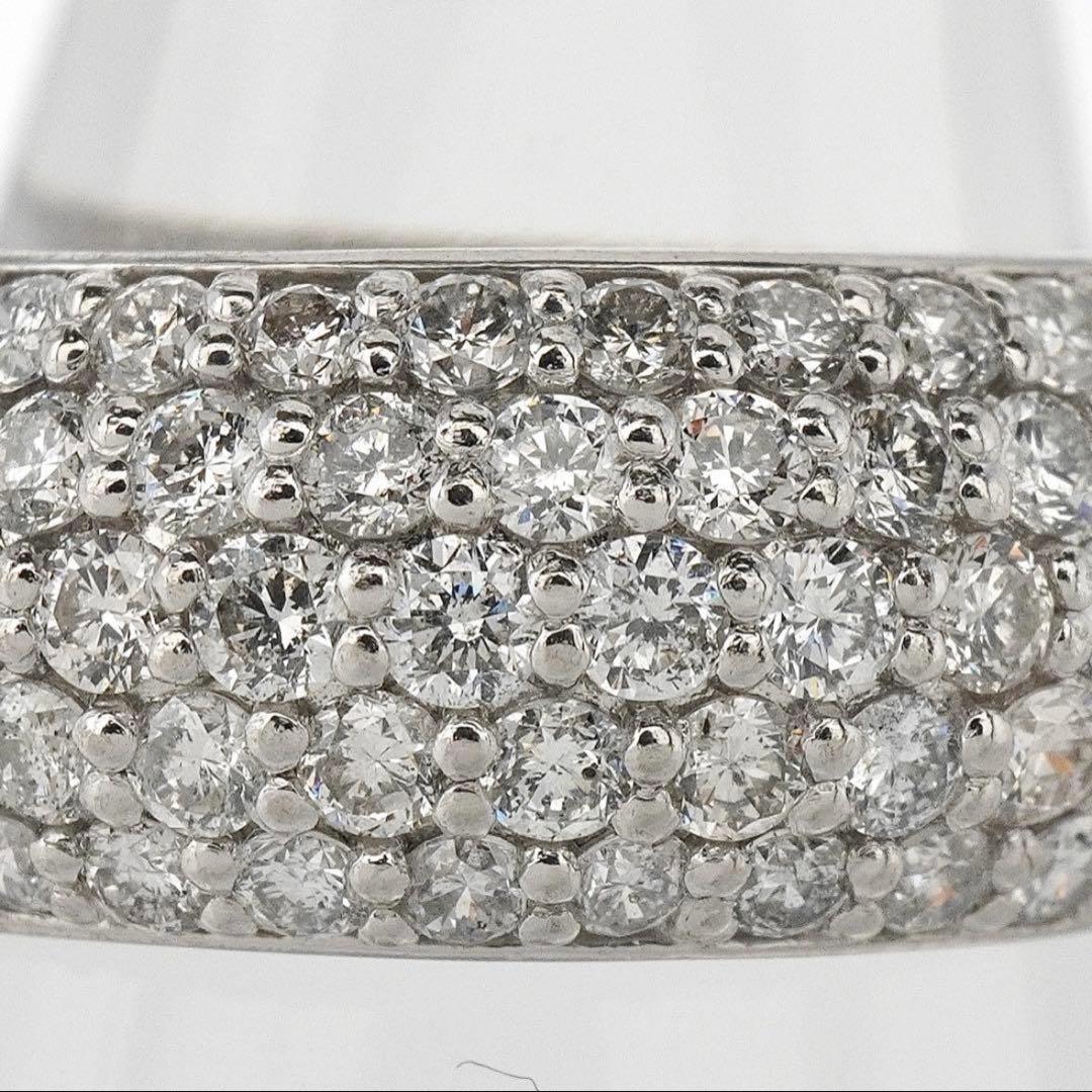 ダイヤ リング ダイヤモンド 指輪 1.0ct プラチナ パヴェ 1ct 12号