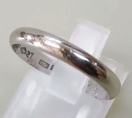 指輪　Pt1000　甲丸　プラチナ　リング