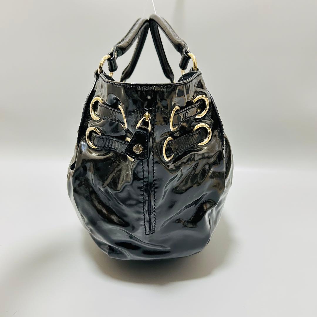 JIMMY CHOO ジミーチュウ ラモナ ハンドバッグ パテントレザー - メルカリ