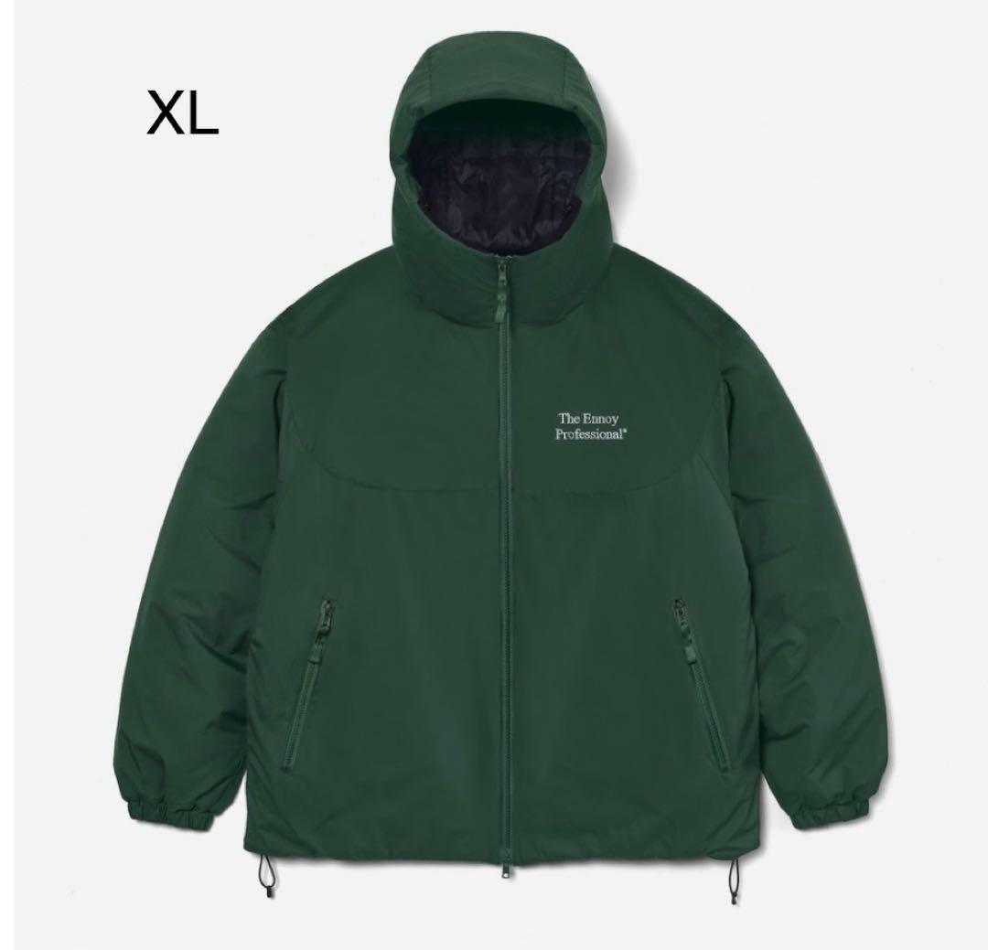 ENNOYスタイリスト私物PADDED NYLON HOODIEGREEN XL