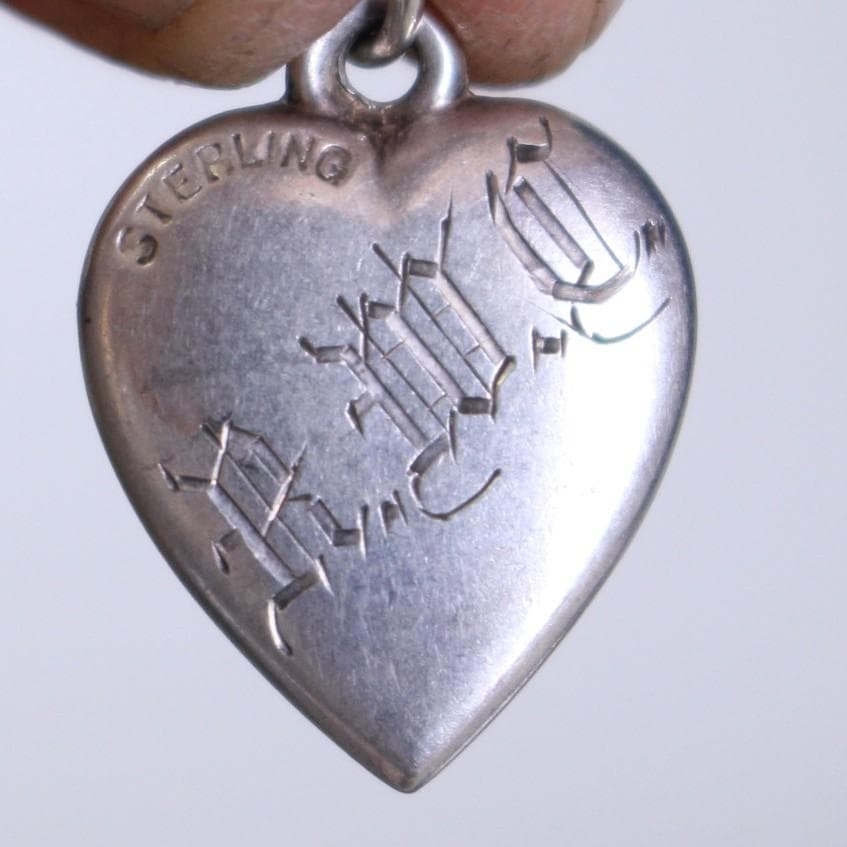 40s スウィートハートジュエリー WW2 四葉＆馬蹄 エナメル 古着 ギフト