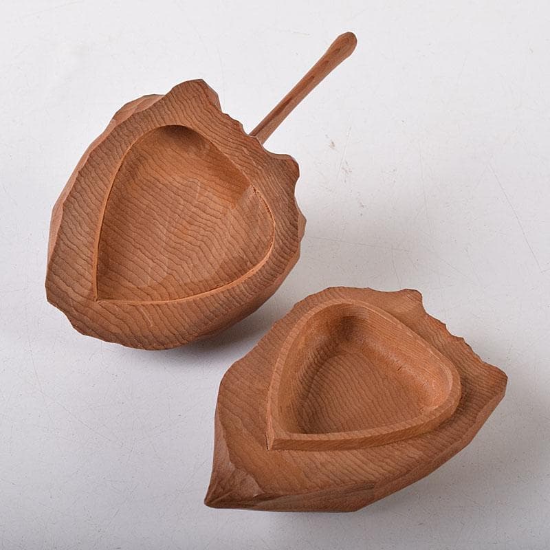 ぽぽっち様専用 津田亮友造 飛騨高山 一位一刀彫ほおずき香合 共箱 V