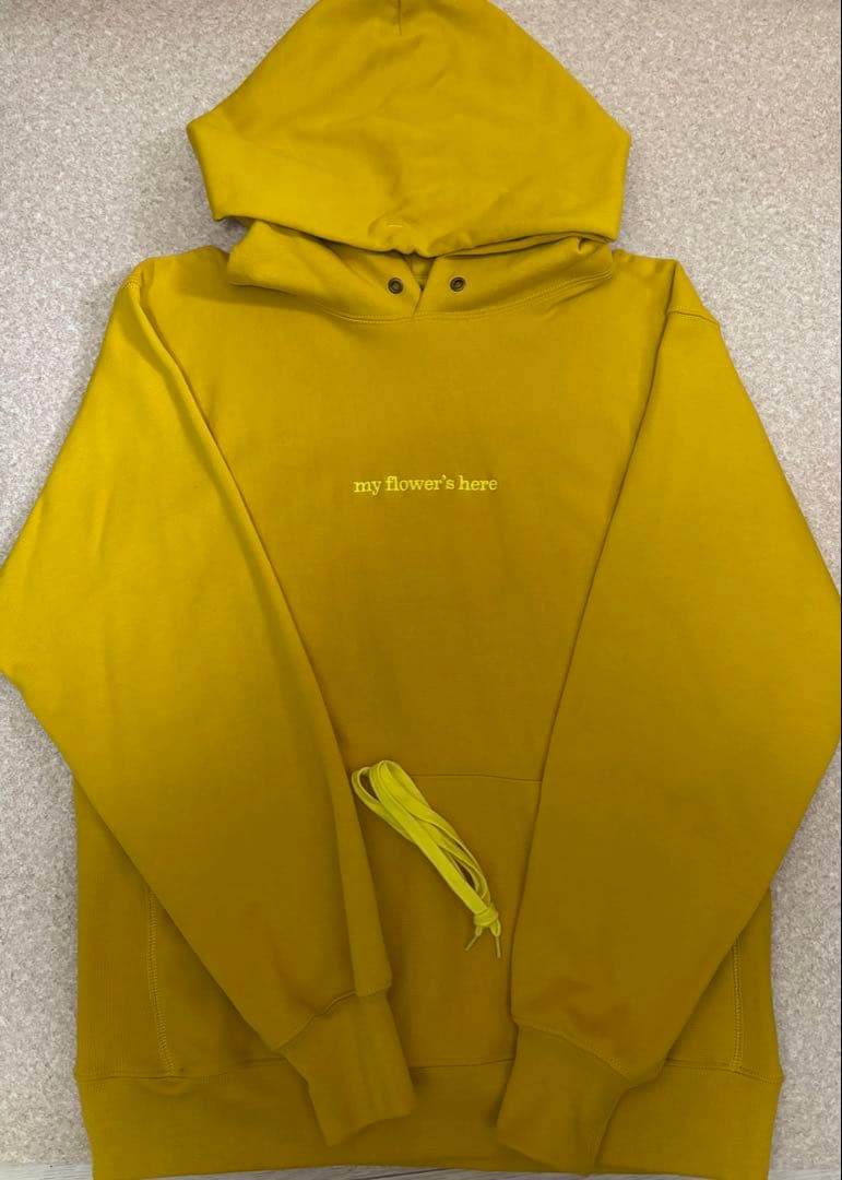 藤井風my flower’s hereフーディ Mサイズ マスタード　パーカー