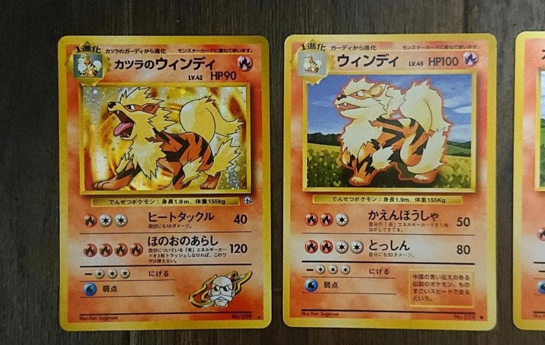 ウインディ ガーディ 11枚セット 旧裏