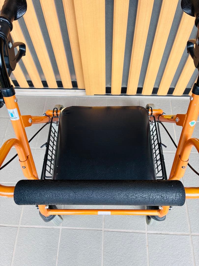 歩行器 竹虎 ハッピー II NB オレンジメタリック - メルカリ