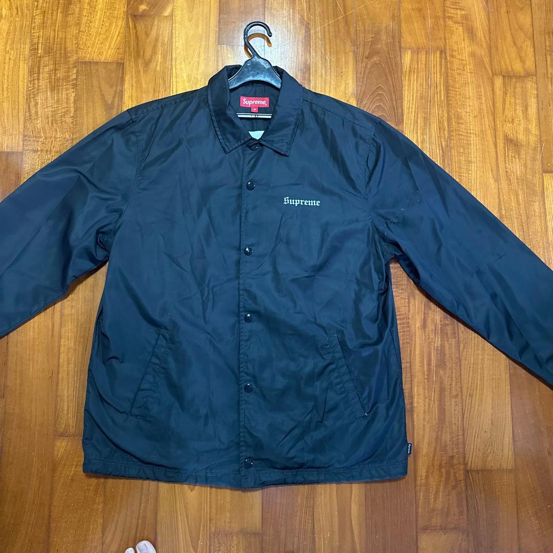 Supreme 黒 ナイロンジャケット 18ss - メルカリ