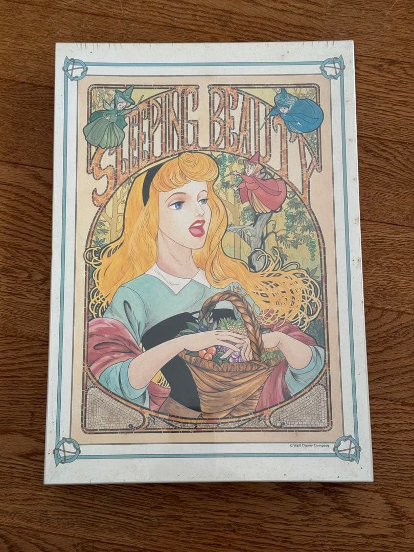 眠れる森の美女 ヴィンテージパズル 1000ピース 「未開封品」 希少】廃盤 ディズニー ジグソーパズル 眠れる森の美女 額縁付