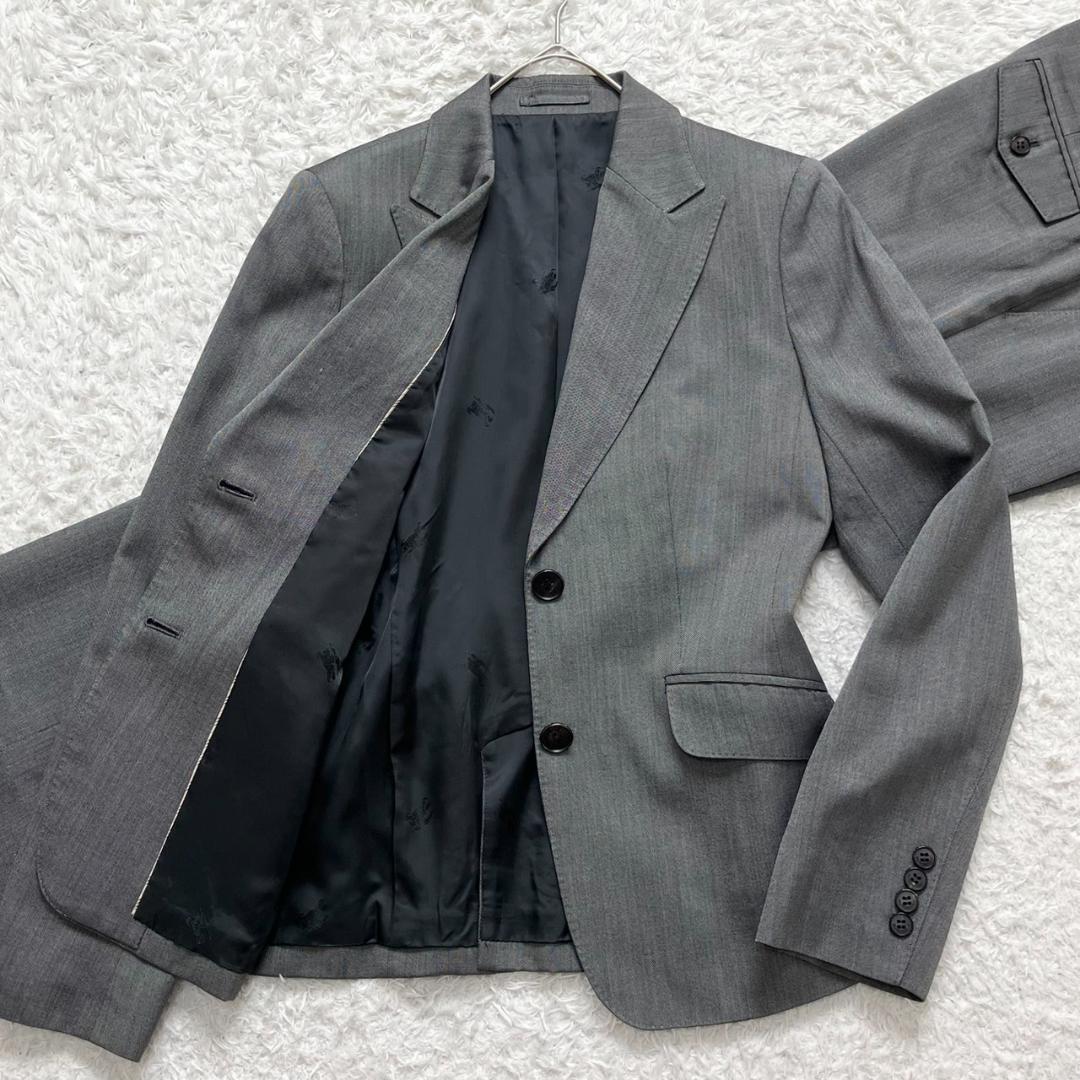 美品✨バーバリーロンドン セットアップ パンツ 大きいサイズ 42 シルク混